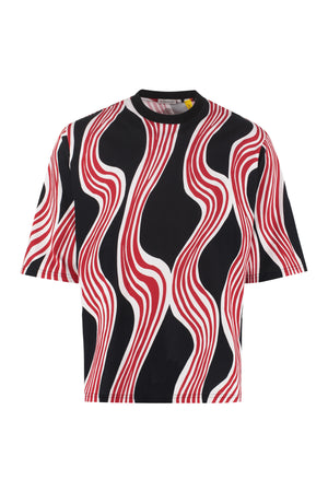 1 Moncler JW Anderson - T-shirt in cotone stampata-0